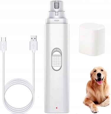 Електричний точило для кігтів собак та котів 3-в-1 з USB-зарядкою, 8000 об/хв, тихе та безпечне, точне шліфування, ергономічне, для малих, середніх та великих тварин