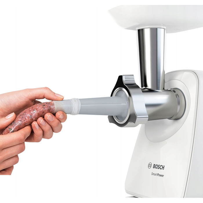 М'ясорубка Bosch MFW2510W, біла, 1500 Вт