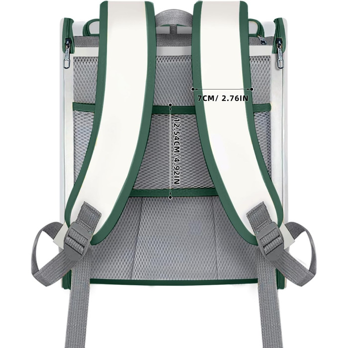 Рюкзак-переноска для котів та собак SWIHELP, зелений: безпечний та зручний для подорожей