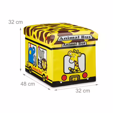 Relaxdays Foldable Toy Box with Storage Space