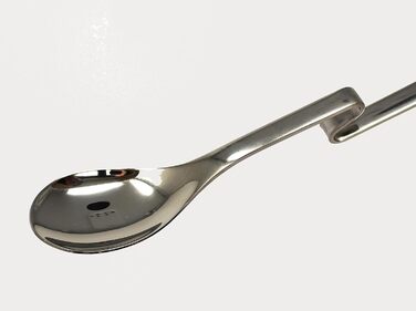 6 шт. довгі ложки для напоїв з вигином (20 см), ложки для лате макіато, йогурту, коктейлів, нержавіюча сталь, полірована, придатні для миття в посудомийній машині, без нікелю