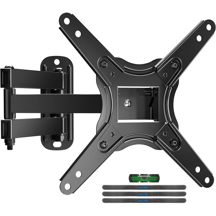 Кріплення для телевізора Suptek TV-Wandhalterung 13-42 дюйми, поворотне, нахильне, чорне, до 20 кг, VESA 200x200 MM, MA1345