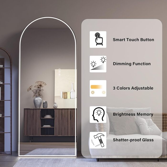 CASSILANDO Full Length LED Mirror