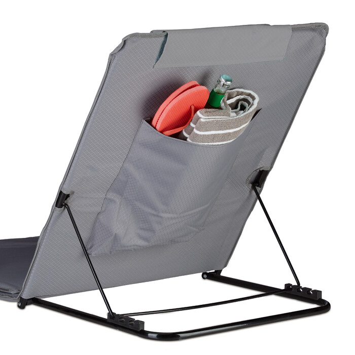 Relaxdays beach mat with sunshade
