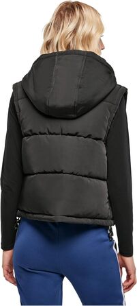 Жіночий жилет Urban Classics з переробленого твіду з наповнювачем, чорний (L)