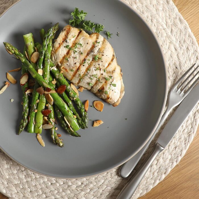 Набір посуду Gibson Home Rockaway, 16 предметів, кераміка, матовий білий/металевий, на 4 персони