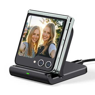 Бездротова зарядка SwanScout для Samsung Galaxy Z Flip 7/7 FE, 6/5/4/3 та Moto Razr 60/50/40 (Ultra), SwanScout 501S (чорний)