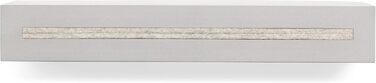 Buchenbusch urban design key board with concrete shelf 'light edition' 33x6x5 cm, key board wall, key storage hallway, (white mottled)