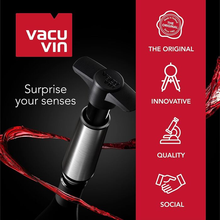 Vacu Vin Flexible Champagne Cooler - Reusable Champagne Bottle Design - Bottle Cooler for Standard Bottle Size