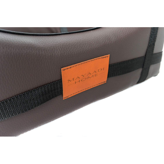 Автоматик для собак Mayaadi-Home: крісло-ліжко для собак з штучної шкіри, чорний, розмір M (50x45 см)