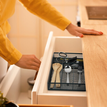Relaxdays Cutlery Box for Drawers made of Metal