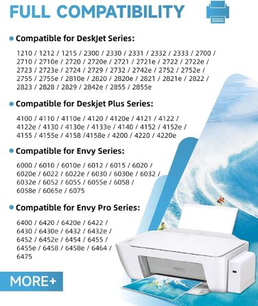Картридж INKYEAH 305 XL чорний для принтерів HP DeskJet 2700, 2800, 4100, 4200 та HP Envy 6000 (750+ сторінок), сумісний з оригіналом HP 305