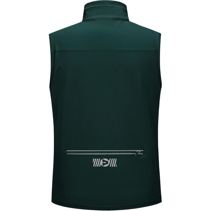 Чоловіча вітро- та водонепроникна жилетка Outdoor Ventures Softshe для їзди на велосипеді, XL, темно-зелений