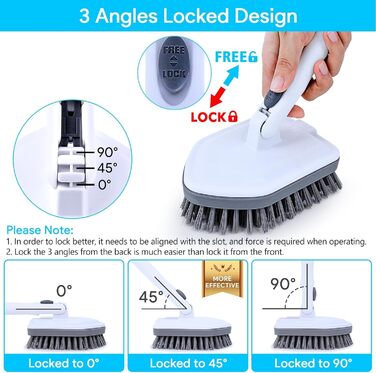 Bathroom Cleaning Brush with 52