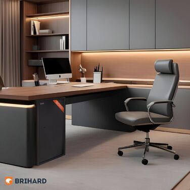 Сейф для бізнесу Brihard Tresor XL з ключовим замком, 50x35x36 см, сірий Titan