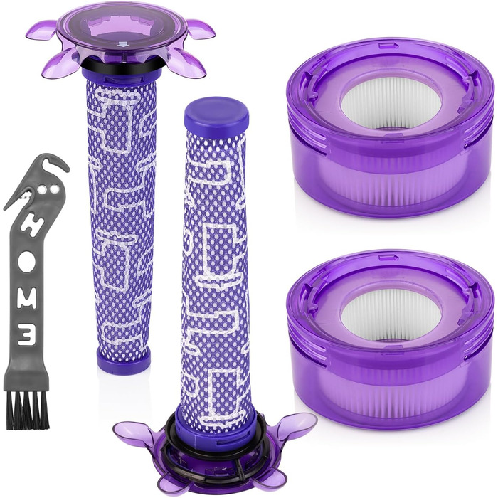 Замінний фільтр для пилососа Dyson V7 V8 (2+2) - комплект для Dyson V7, V8, Tier Extra, SV25, SV37 (965661-05, 967478-05)