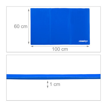 Relaxdays Cooling Mat for Dogs, blue