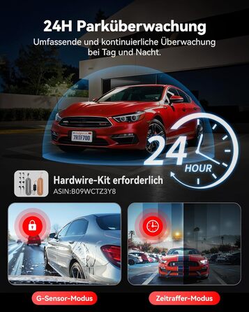 Відеореєстратор REDTIGER F7N Pro 4K, Dual (перед + зад), STARVIS, 64GB, WiFi, GPS, IPS 3.18