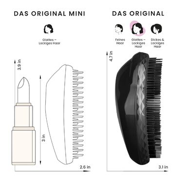 Тізер Tangle Teezer Original Black Panther - професійна щітка для волосся, чорна, для розплутування та масажу шкіри голови