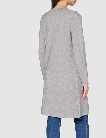 Жіночий кардиган-туніки Organ Daen з довгими рукавами, блоки кольорів Бордо/Чорний (TXS, Сірий)