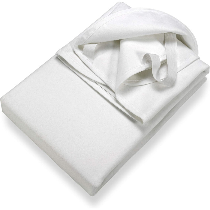 SETEX Waterproof Mattress Protector, 3-Layer, 90 x 200 cm, Mattress Cover made of 100% Cotton, Generation, White