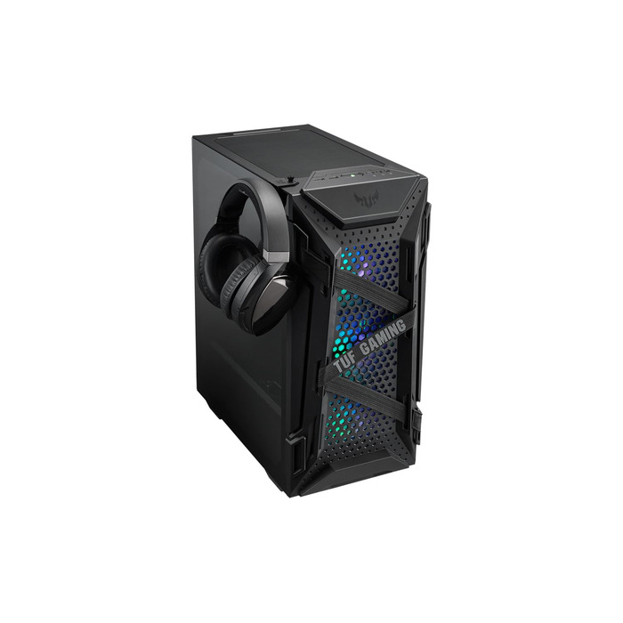 Корпус ПК ASUS TUF Gaming GT301: Mid-Tower, скло, RGB, Aura Sync, чорний