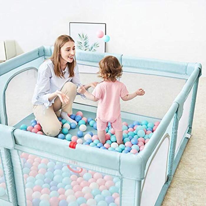 Манеж Star Ibaby Oxford XL для немовлят, ультралегкий, сірий