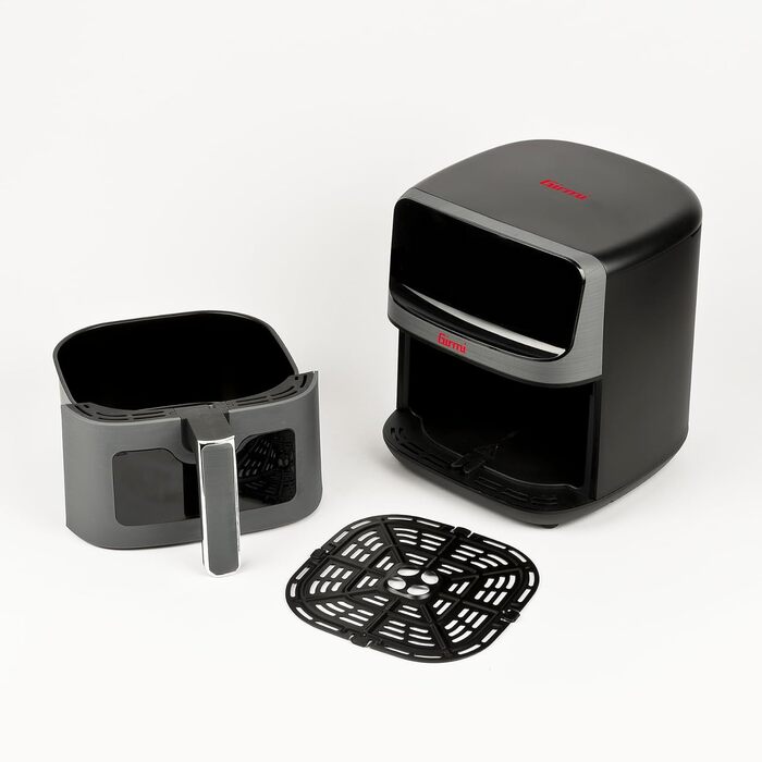 Фритюрниця електрична Girmi Ecofrit Lite 4.2л, 1400 Вт, цифрова панель, 8 програм, сіра