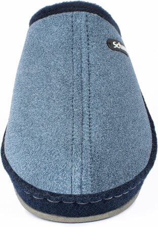 Шкарпетки-домашні жіночі Schawos Lisa з вовни з підкладкою, тепла, з супінатором, неслизька підошва (41 EU, Морський колір)