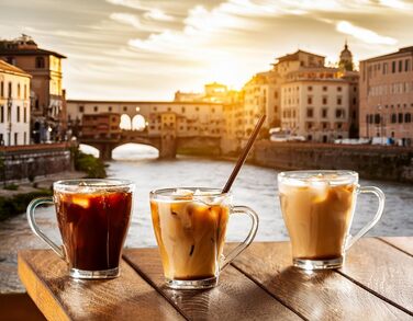 Набір кавових чашок KROSNO Glasmark 1992 (6 шт., 200 мл) з ручкою, для чаю, кави, напоїв, миття в посудомийній машині