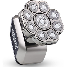 Електрична машинка для гоління 9D для чоловіків, 5-в-1 набір для догляду, LED-дисплей, USB-C зарядка