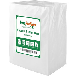 VacFreKep 200 Bag 28x40cm Vacuum Bags, Vacuum Sealer Bags for Food, BPA-Free Sous Vide Vacuum Bags, Bags for Vacuum Sealers and Foil Sealing Devices Suitable