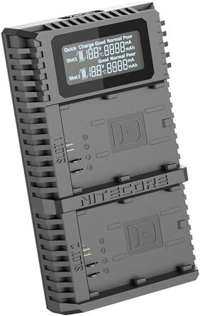 Зарядний пристрій Nitecore UCN2 Pro для Canon LP-E6 (N), чорний (подвійний)