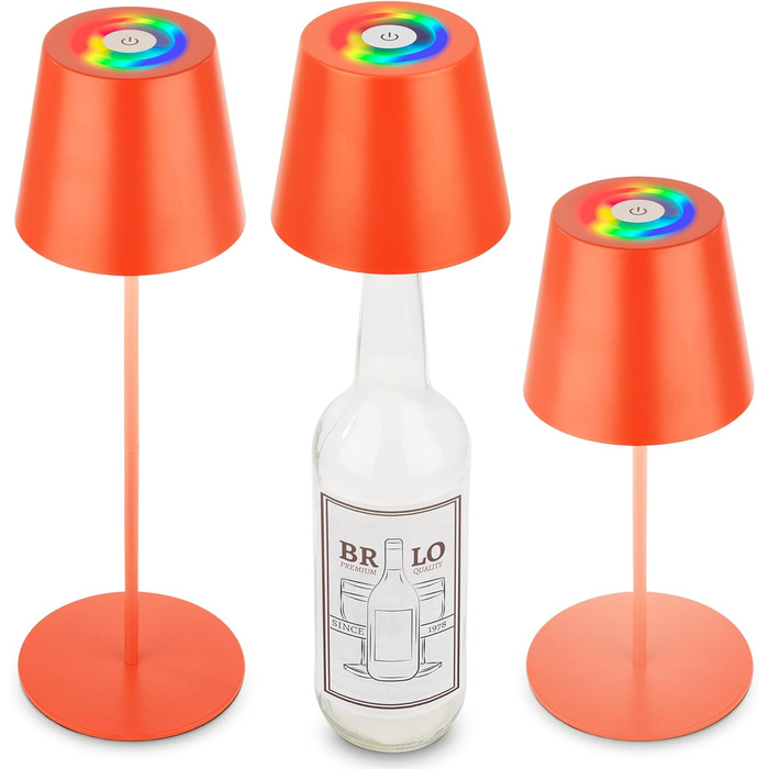 LED настільна лампа BRILONER бездротова з торшером, диммуванням, регулюванням висоти, 36x10,5 см, RGB + тепле світло