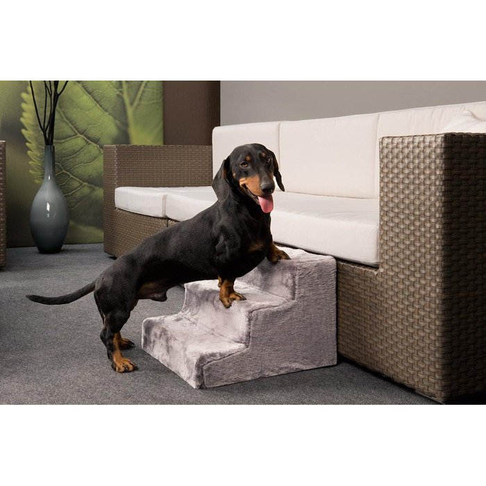 Karlie Easy Step Dog Stairs (grey, L: 60 cm W: 45 cm H: 40 cm)