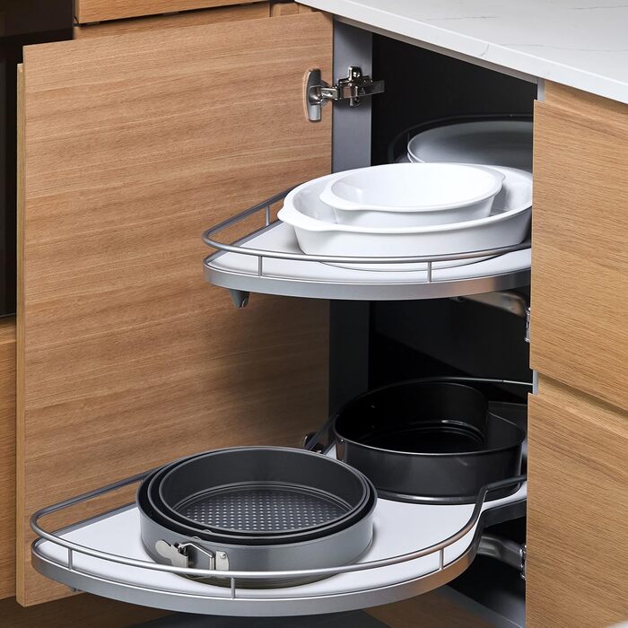 Набір форм для випічки Relaxdays, 3 шт., діаметр 24, 26, 28 см, нержавіюча сталь, антипригарне покриття, для тортів, антрацит