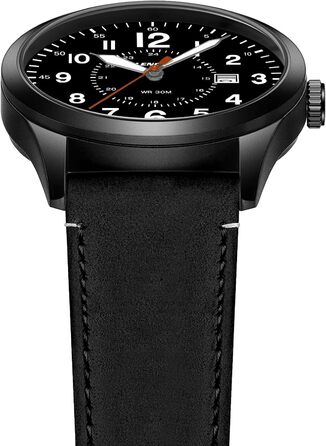 Годинник чоловічий LN LENQIN Military 30M водонепроникні кварцові годинники з датою на текстильному ремінці, тактичні годинники для чоловіків, чорний колір