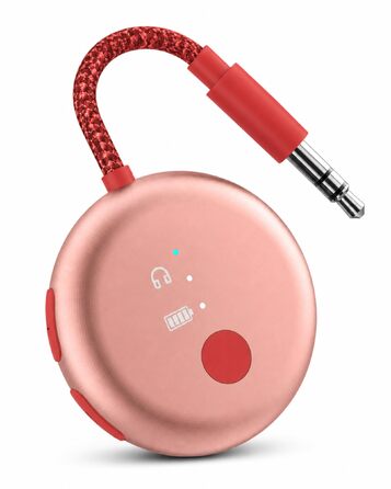 Bluetooth-адаптер для літака Avantree SoundJet R1 для AirPods та бездротових навушників, 25 годин роботи, рожевий