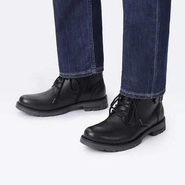 Черевики мотоциклетні Bruno Marc чоловічі Combat на шнурівці з блискавкою та зружною устілкою, 44 EU, чорні