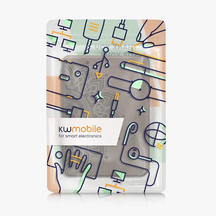 Чохол kwmobile для Kobo Clara BW/Clara Colour/Tolino Shine (5) / Shine Color - чохол з штучної шкіри, принт 