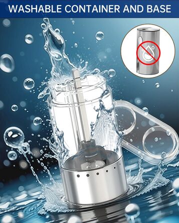 Електричні соляні та перечні млини CIRCLE JOY з нержавіючої сталі з підставкою, 95 мл, біле LED-підсвічування, регульована ступінь помелу, срібний колір