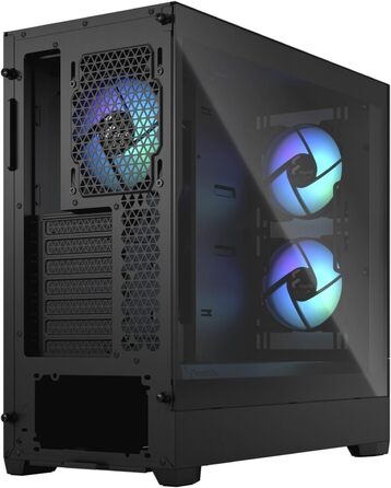 Корпус для ПК Fractal Design Pop Black з темним склом та сіткою Honeycomb Mesh - 3 вентилятори Aspect 12 RGB