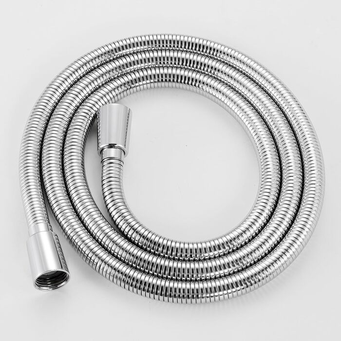 KES Handheld Shower Head Shower Head Bathroom SUS304 Shower Head with Shower Head Holder and Shower Hose Stainless Steel Brushed, LP150-BS (Polished)