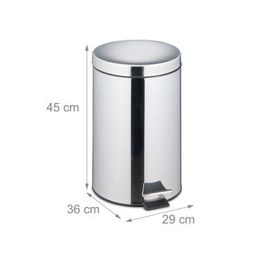 Relaxdays Kitchen Trash Can 20 Liter