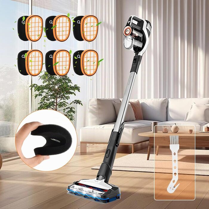 Набір фільтрів для пилососа Philips SpeedPro Max (6 шт.) — запчастини для моделей FC6812, FC6813, FC6822, FC6823, FC6826, FC6723/01, XC7042/01, XC8045/01, XC8147/01