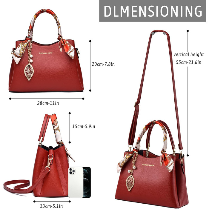 Сумка жіноча Myhozee середнього розміру з PU шкіри, чорна: сумка через плече, кросбоді, ручна сумка