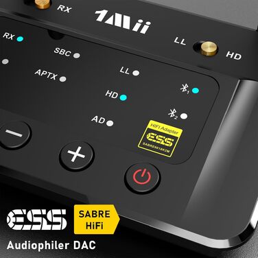 HiFi Bluetooth адаптер 1Mii B03Pro+ з підтримкою LDAC, передавач та приймач для телевізора та стереосистем