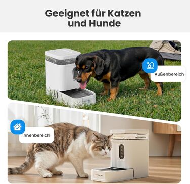 Автоматичний диспенсер води для собак та котів Gardner Pet, годівниця з нержавіючої сталі, велика ємність (6.5л), без електроенергії, BPA-free