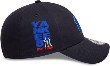 Кепка New Era Basecaps 9Forty з регульованим розміром, особливі дизайни, вигнутий козирок, логотип (один розмір, New York Yankees #37298)
