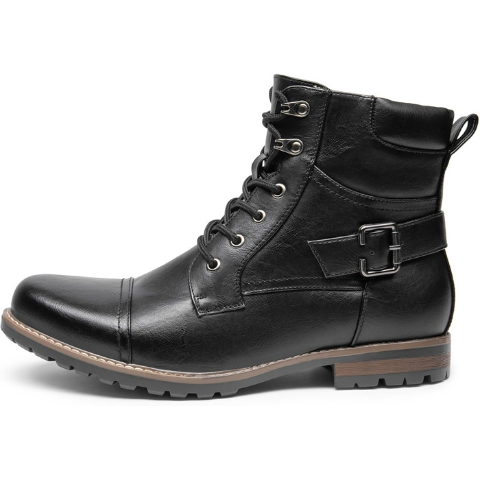 Чоловічі мотоциклетні черевики Bruno Marc - класичні челсі, чорні, 43 EU